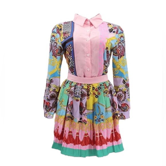 Gorgeous Vintage Button Down Skirt Set - Picture 2 of 7